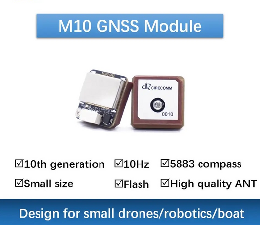 M10G-5883 M10 GPS avec boussole QMC5883L Module pour FPV/Drones de course/robotique/bateaux