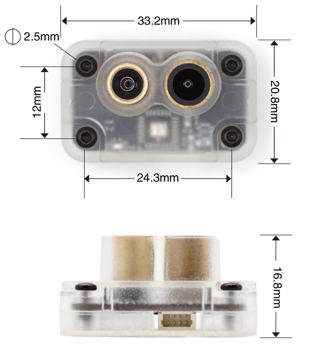 10m LiDAR Range Sensor, UART&I2C switchable, supports Ardupilot/PX4/INAV