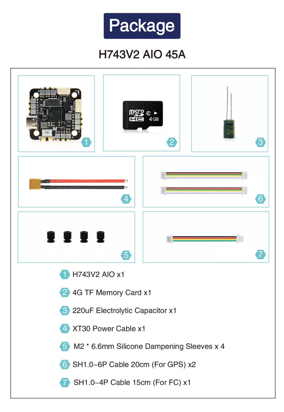 MicoAir H743 V2 AIO Flight Controller with 45A AM32 ESC — ArduPilot Pre-installed