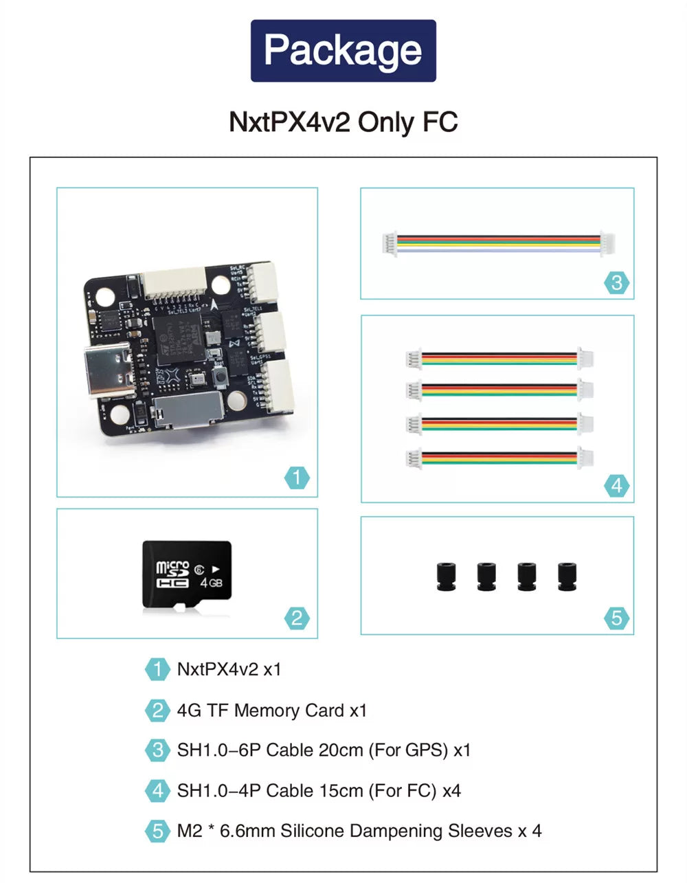 NxtPX4 V2 Mini Flight Controller — H743 & BMI088, Supports ArduPilot / PX4